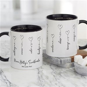 Connected By Love Personalized Coffee Mug 11 oz Black