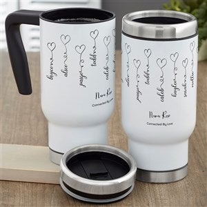 Connected By Love Personalized 14 oz. Commuter Travel Mug