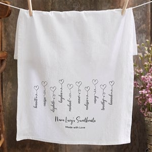 Connected By Love Personalized Tea Towels
