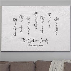 Garden Of Love Personalized Canvas Print - 32x48