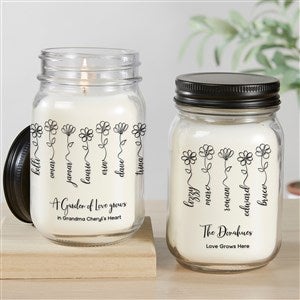 Garden Of Love Personalized Candle Jars