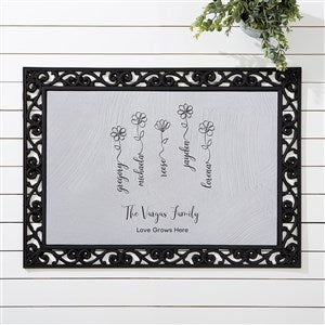 Garden Of Love Personalized Doormat 18x27