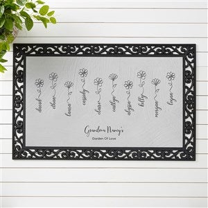 Garden Of Love Personalized Doormat 20x35