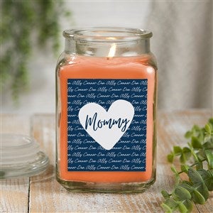 Family Heart Personalized 18 oz. Pumpkin Spice Candle Jar