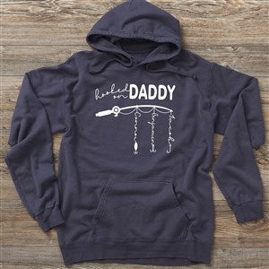 Hooked On Dad Personalized Hanes Adult ComfortWash Hoodie
