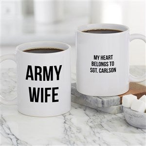 Military Expressions Personalized Coffee Mug for Her 11oz White