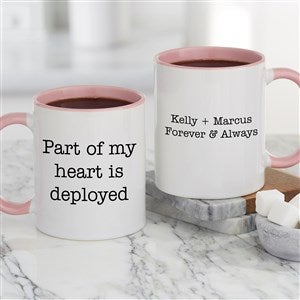 Military Expressions Personalized Coffee Mug for Her 11oz Pink
