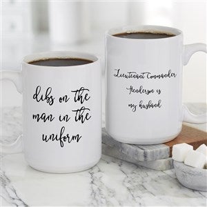 Military Expressions Personalized Coffee Mug for Her 15oz White