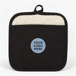 Personalized Logo Pot Mitt- Black  - 34967
