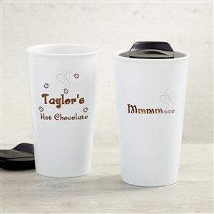 Mmmm... Hot Chocolate Personalized Ceramic Travel Mug