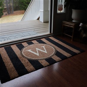 Monogrammed Colorstar? Indoor/Outdoor Doormat - Stripe