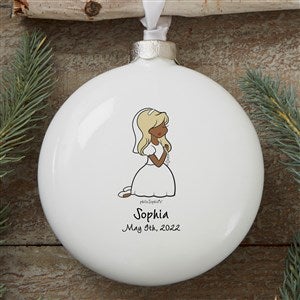Communion Girl philoSophie's Personalized Deluxe Ornament - 3D Disc 1 Sided