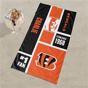 Cincinnati Bengals NFL Personalized Beach Towel