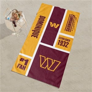 Washington Football Team NFL Personalized Beach Towel