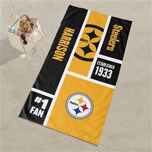 Pittsburgh Steelers NFL Personalized Beach Towel
