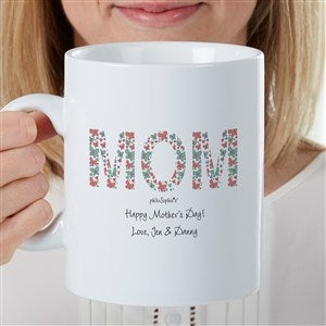 Floral Mom Photo philoSophie's Personalized 30oz Coffee Mug