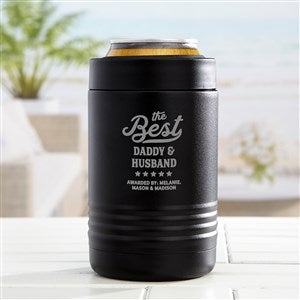 Best Dad Ribbon Personalized Stainless Insulated Beer Can Holder