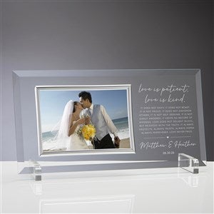 Love Is Patient Personalized Glass Picture Frame
