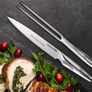 iD3 Engraved Carving Knife Set - Japanese Steel