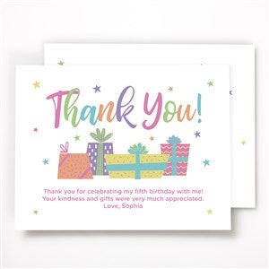 Birthday Celebration Personalized Thank You Cards - 35570