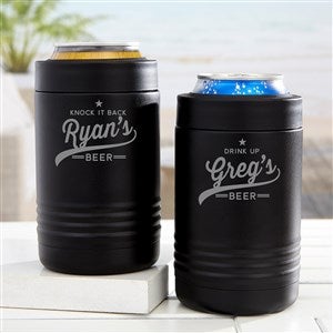 Personalized Stainless Steel Insulated Slim Beverage Can Holder