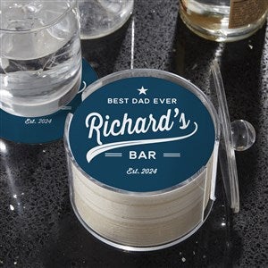 Dad's Brewing Company Personalized Paper Coasters - 12 Coasters