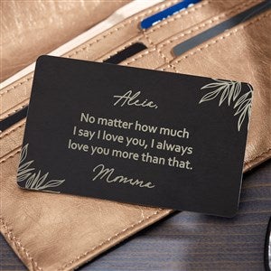 To My Daughter Personalized Metal Wallet Card