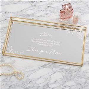 To My Daughter Personalized Mirrored Vanity Tray