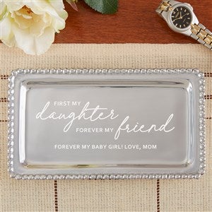 Mariposa First My Daughter Personalized Rectangle Jewelry Tray