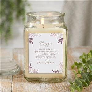 To My Daughter Personalized 18 oz. Vanilla Candle Jar