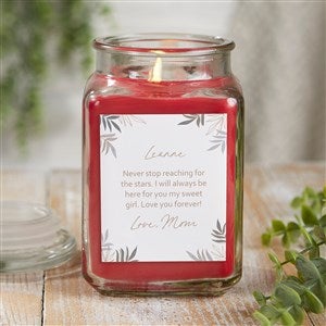 To My Daughter Personalized 18 oz. Cinnamon Spice Candle Jar