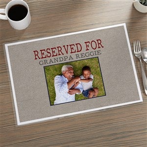 Reserved For Personalized Laminated Placemat