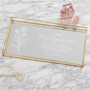 My Sister Personalized Mirrored Vanity Tray