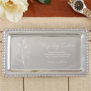 Mariposa My Sister Personalized Rectangle Jewelry Tray
