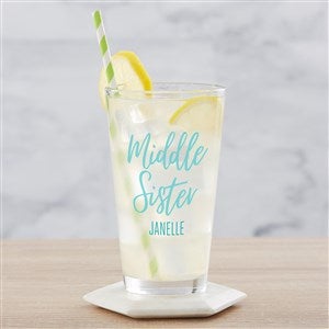 Sisters Forever Personalized 16oz Pint Glass