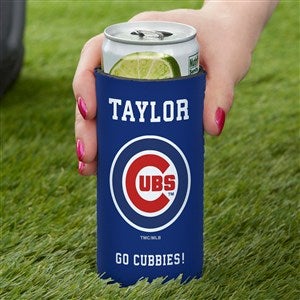 Chicago Cubs Personalized Slim Can Holder MLB Baseball