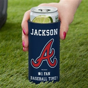 Atlanta Braves Personalized Slim Can Holder MLB Baseball