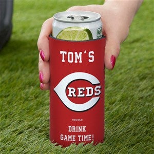 Cincinnati Reds Personalized Slim Can Holder MLB Baseball