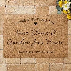 No Place Like Synthetic Coir Grandparents Doormat