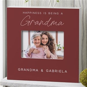 Happiness is Being a Grandparent Personalized 4x6 Box Frame - Horizontal