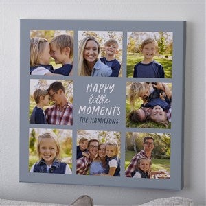 Personalized Photo Canvas Prints - Happy Little Moments - 12 x 12