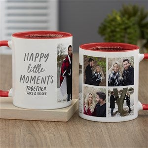 Happy Little Moments Personalized Photo Mug 11 oz.- Red