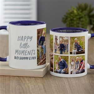 Happy Little Moments Personalized Photo Mug 11 oz.- Blue