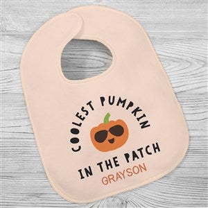 Coolest Pumpkin In The Patch Personalized Halloween Baby Bib