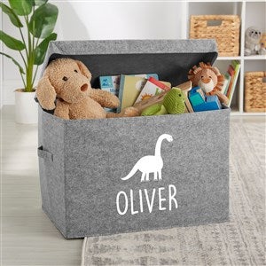 Brachiosaurus Personalized Felt Toy Box