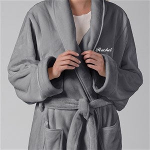 Nestwell Embroidered Unisex Plush Robes  - 36042