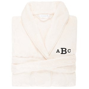 Nestwell? Embroidered Unisex Egret Plush Robe