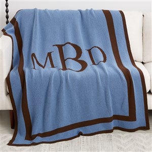 Personalized Classic Monogram Woven Blanket