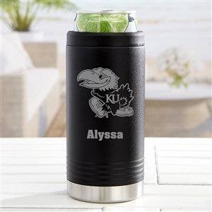 NCAA Kansas Jayhawks Personalized Insulated Skinny Can Holder