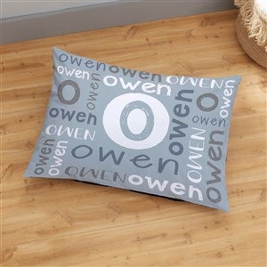 Youthful Name For Him Personalized 22x30 Floor Pillow